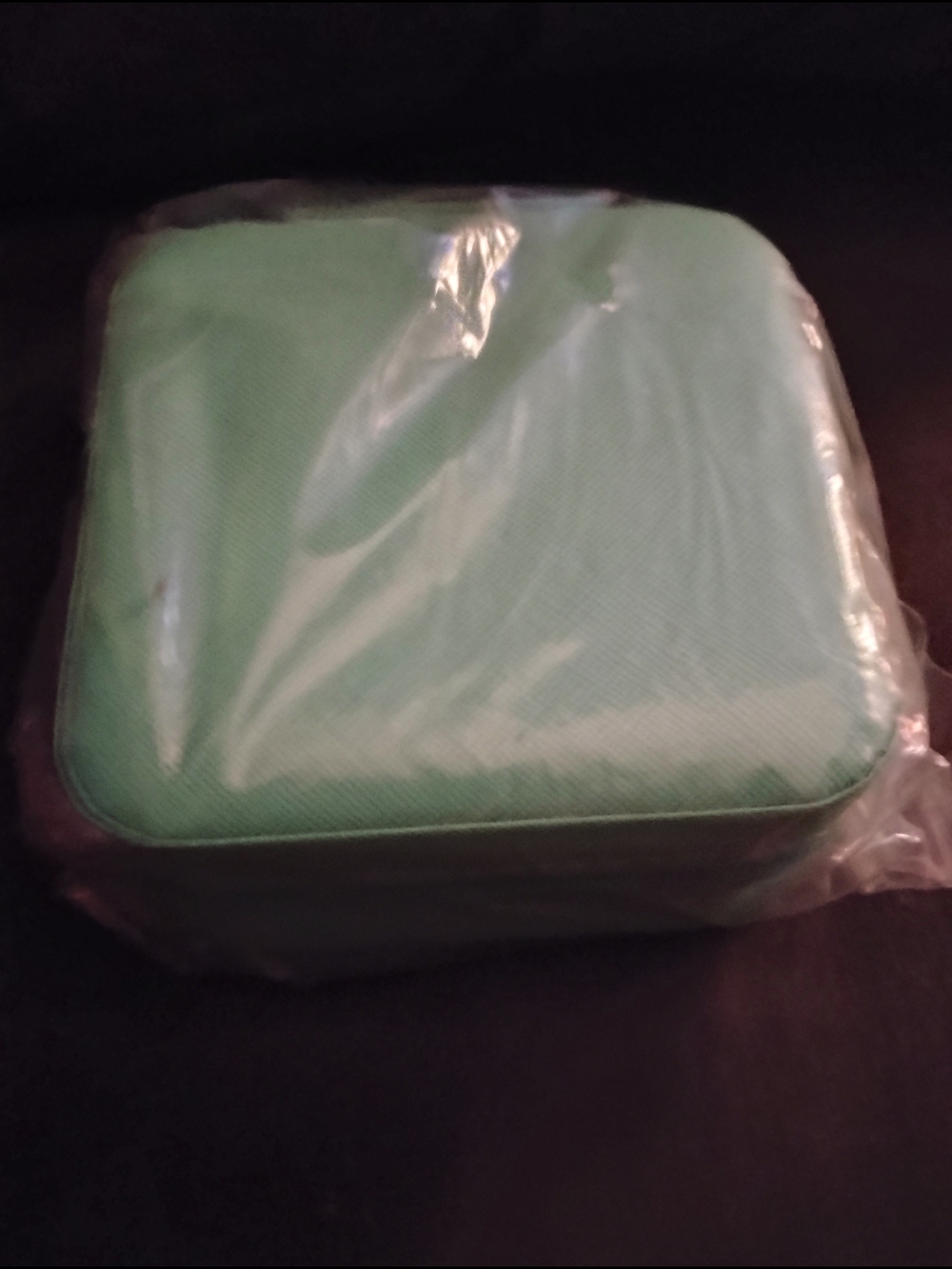 New Tiffany Blue Square Portable Jewelry Box